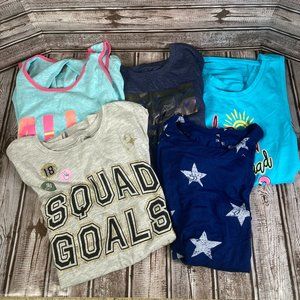 Lot of 5 Girl's 14 Top T-Shirt Shirt Tank Top The Children's Place Old Navy